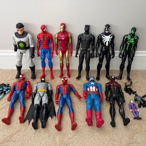 Marvel Action Figure Collection - Red, Blue, Black
